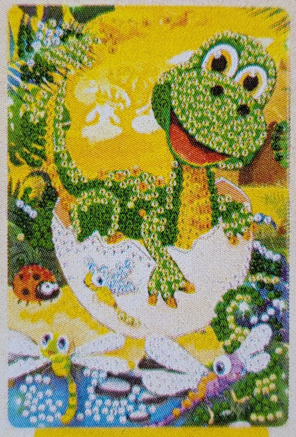 QUADRETTO CON CAVALLETTO 10x15 DINOSAURO
