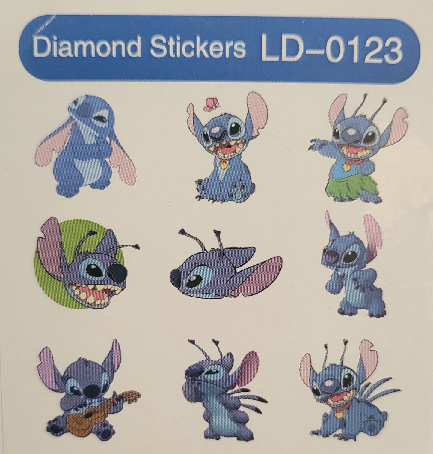 STICKER ADESIVI STITCH