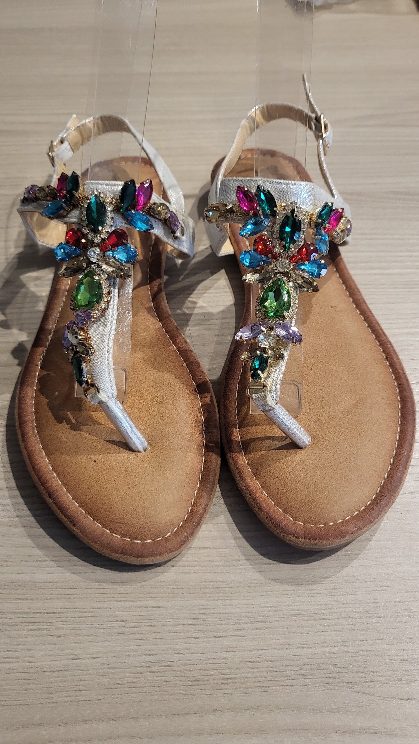 Sandalo gioiello multicolor