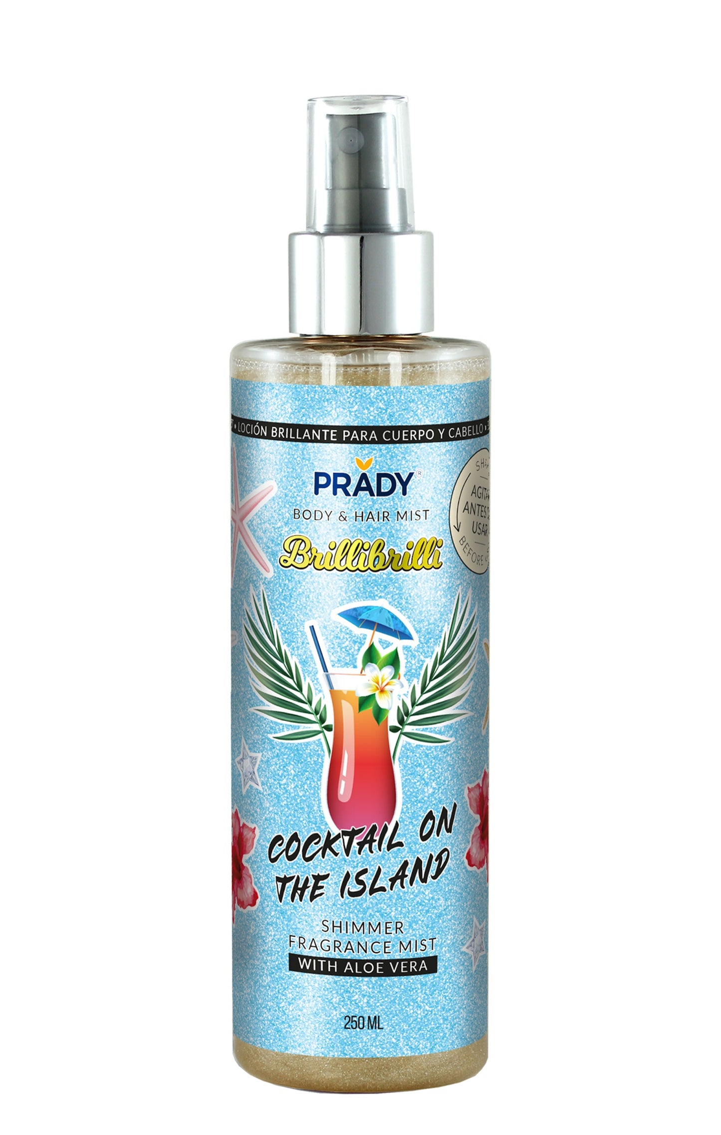Acqua profumata glitter COCKTAIL ON THE ISLAND