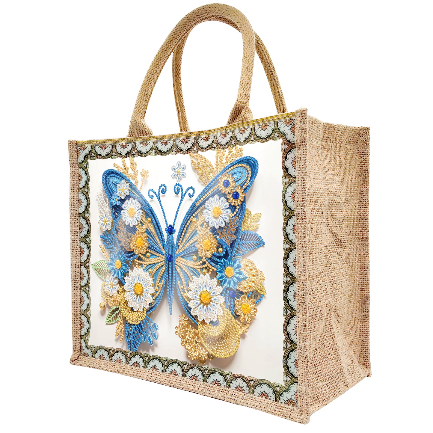 BORSA IN YUTA - FARFALLA