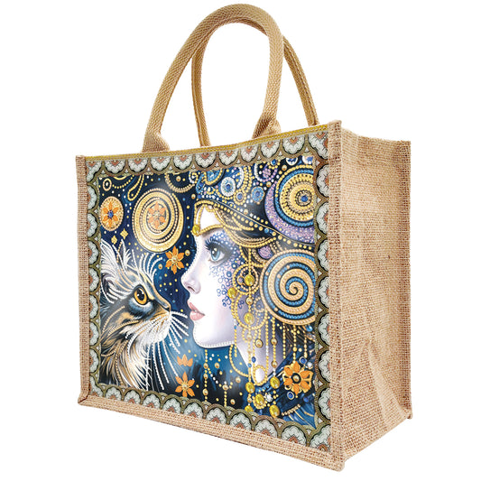 BORSA IN YUTA - FATA E GATTO