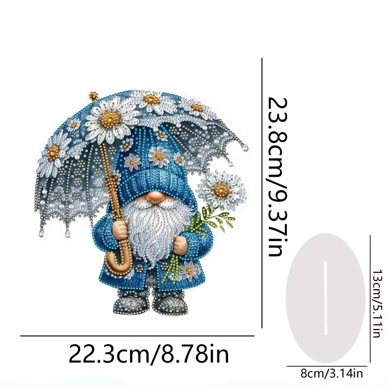 SOPRAMMOBILE GNOMETTO AZZURRO