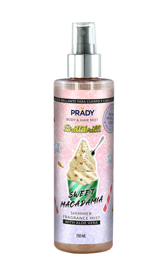 Acqua profumata glitter SWEET MACADAMIA